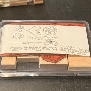 UNUSED VINTAGE Y2K Flower Stamps | Stampin’ Up! 2001
